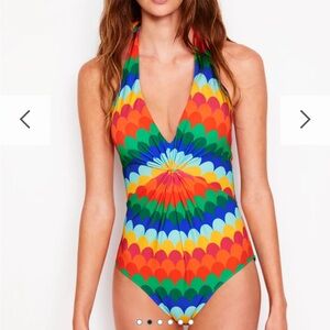 Boden Colorful Halter Swimsuit